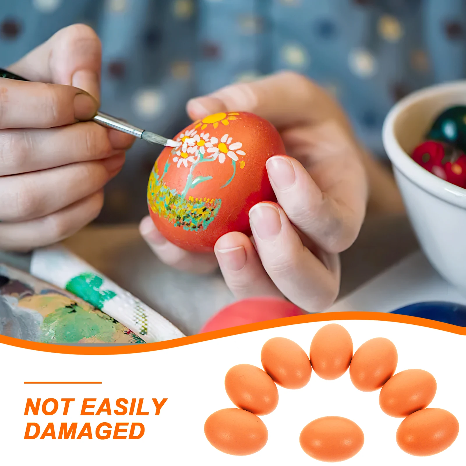 

8 Pcs Imitation Eggs Ornament Creative Decor Filler Cute Fake Child Decorations