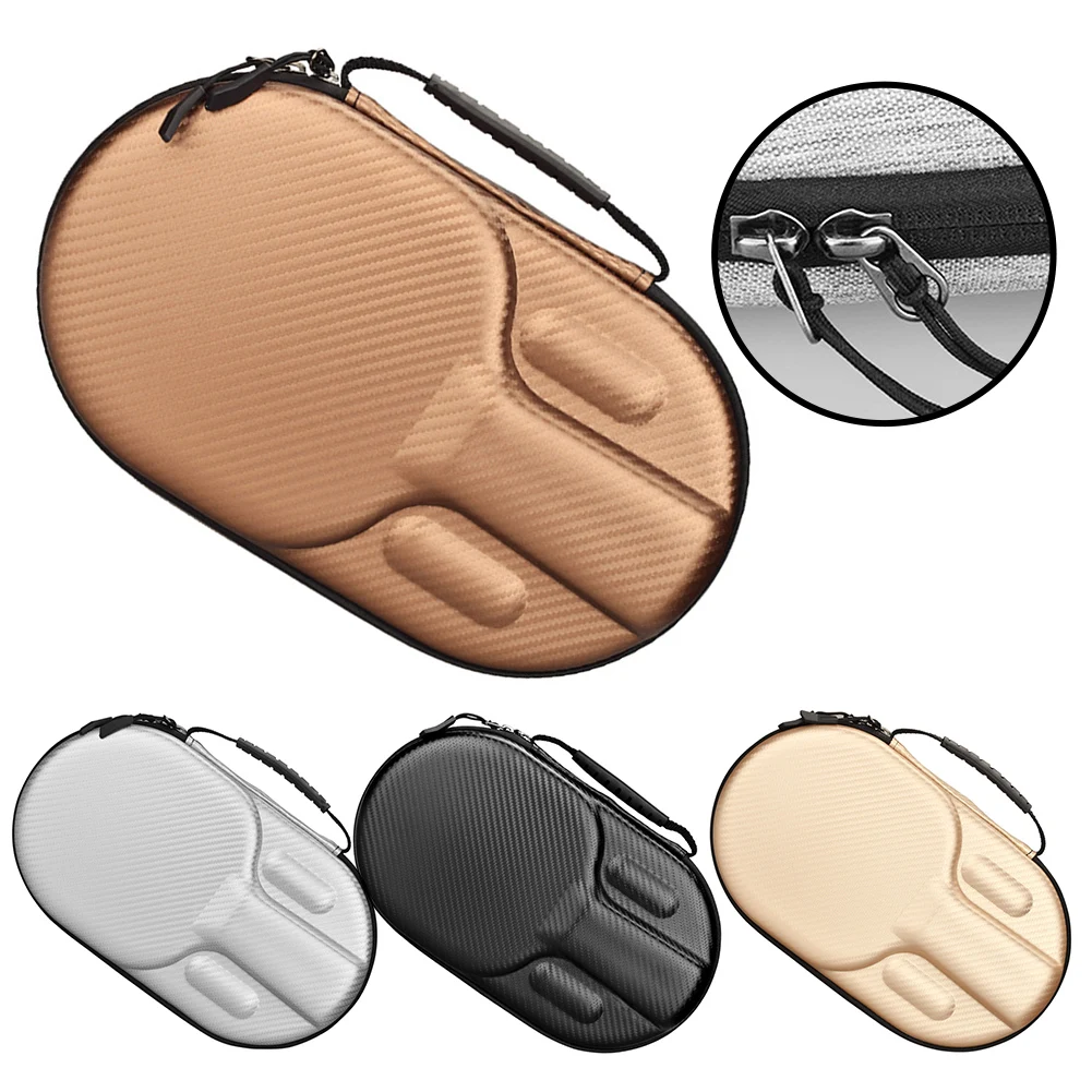 

Paddle Storage Bag EVA Hard Shell Case Elastic Band Inside Large Capacity Design EVA Material Table Tennis Case