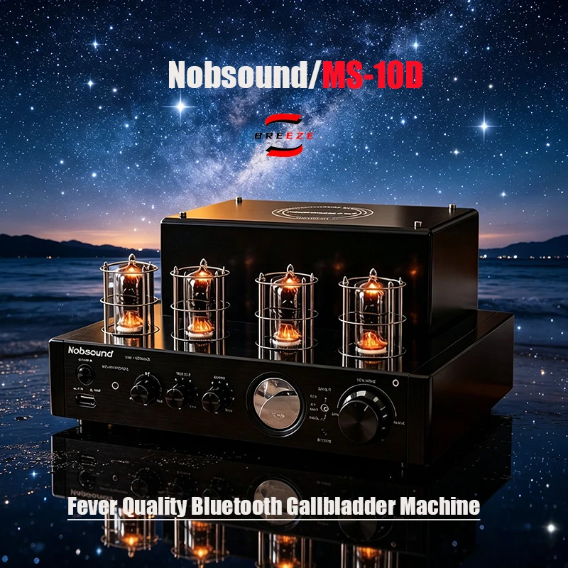 BREEZE 2027 New Upgrade Nobsound MS-10D hifi Gallbladder Electronic Tube Bluetooth Amplifier Fever Amplifier Audio