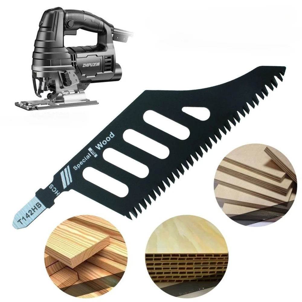 1-50 pçs t142hb lâminas de serra de vaivém curvo lâmina de serra de rolagem curva irregular lâminas de placa de fibra de madeira ferramenta de corte de alta precisão