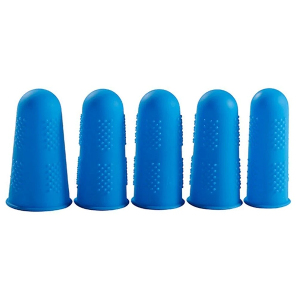 Anti-Burn Antiscivolo Facile da pulire Protezione per le dita Copertura protettiva Silicone antitaglio per colla Cera per cucire artigianale