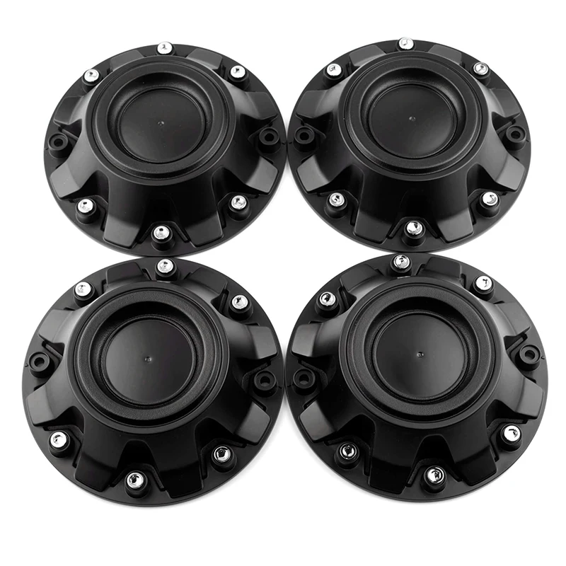 4PCS 175mm(6.89in)/150mm(5.91in) Car Wheel Center Hub Caps  for MAX X07 Black  ABS Plastic  Auto Accessories