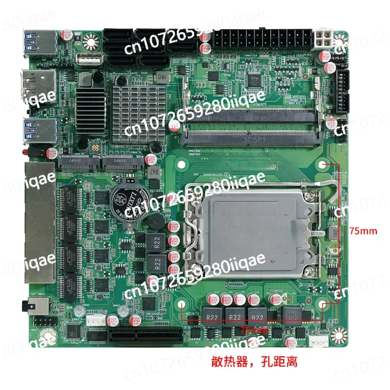 B760 NAS main board soft routing ROS demon board 12th generation 13th generation14th generation Black Synology 8 disk server ITX