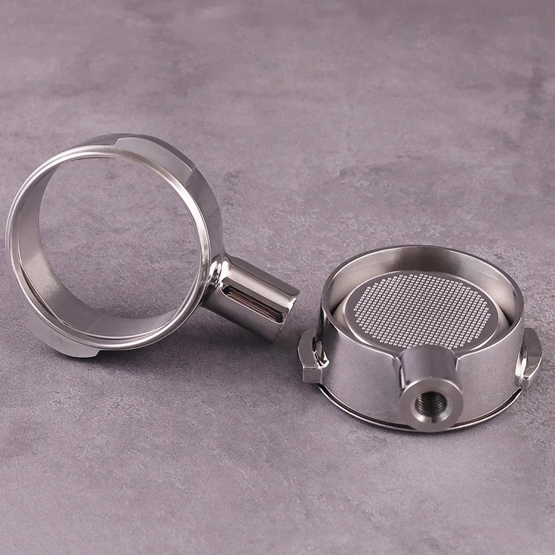 58mm 2ears Bottomless Portafilter for Expobar/E61/Rocket Espresso Machine Stainless Steel Modified Coffee Handle Filter Tool
