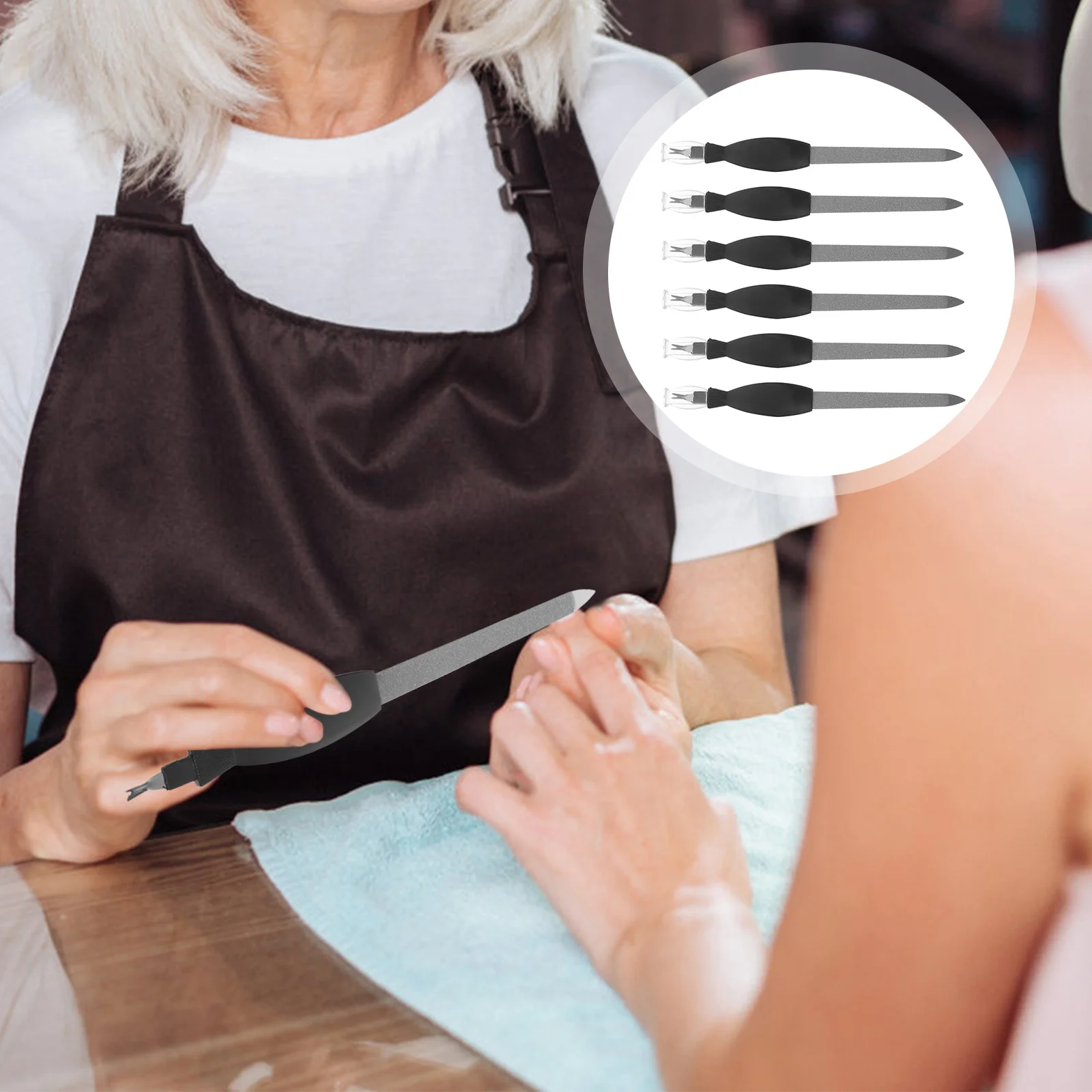 

12 шт., пилочка для ногтей, вилка для омертвевшей кожи, нержавеющая сталь, 2-в-1, двойная поверхность, V-образный инструмент для удаления кутикулы, маникюрный инструмент для профессионалов