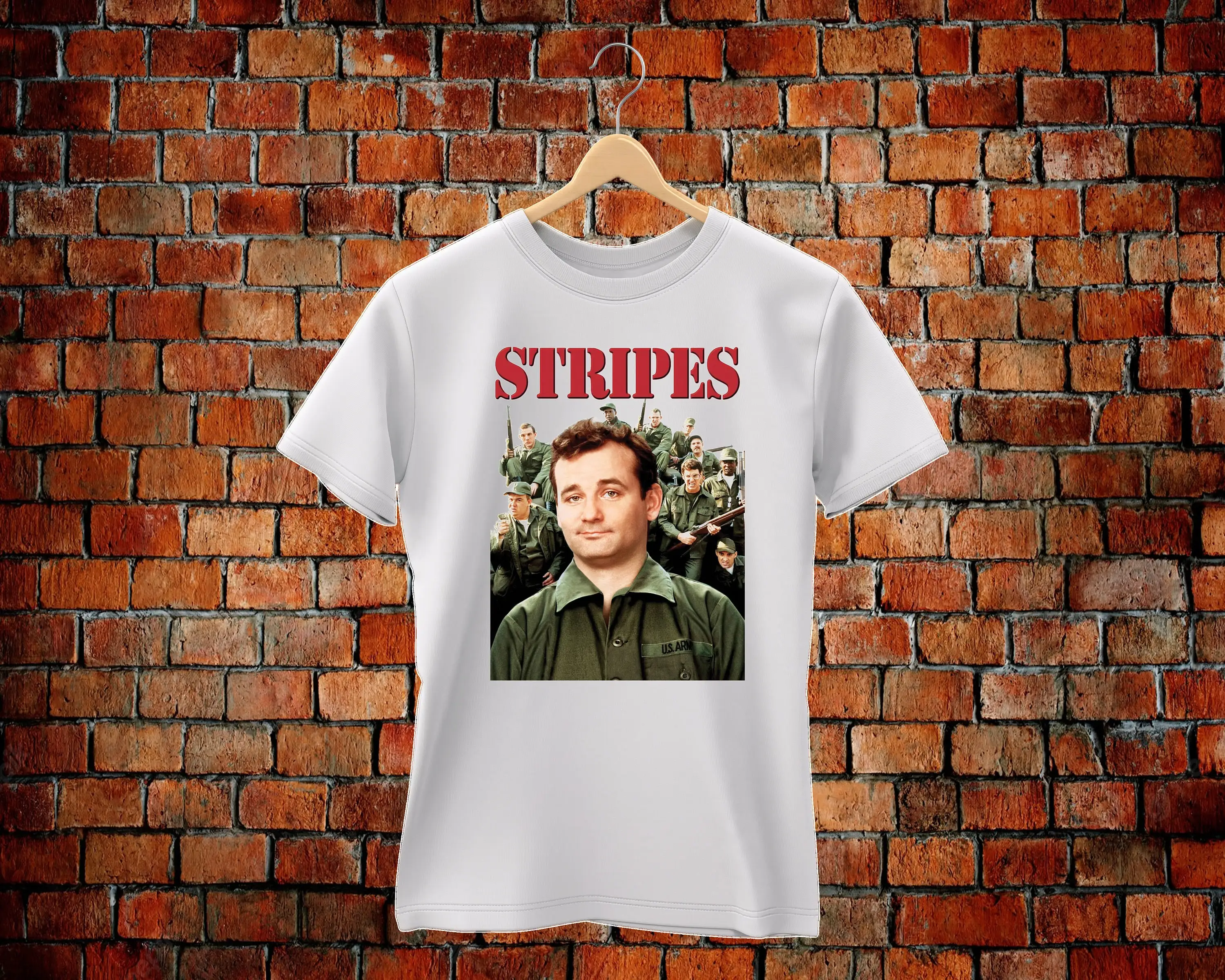 Stripes T Shirt 80'S Comedy Bill Murray