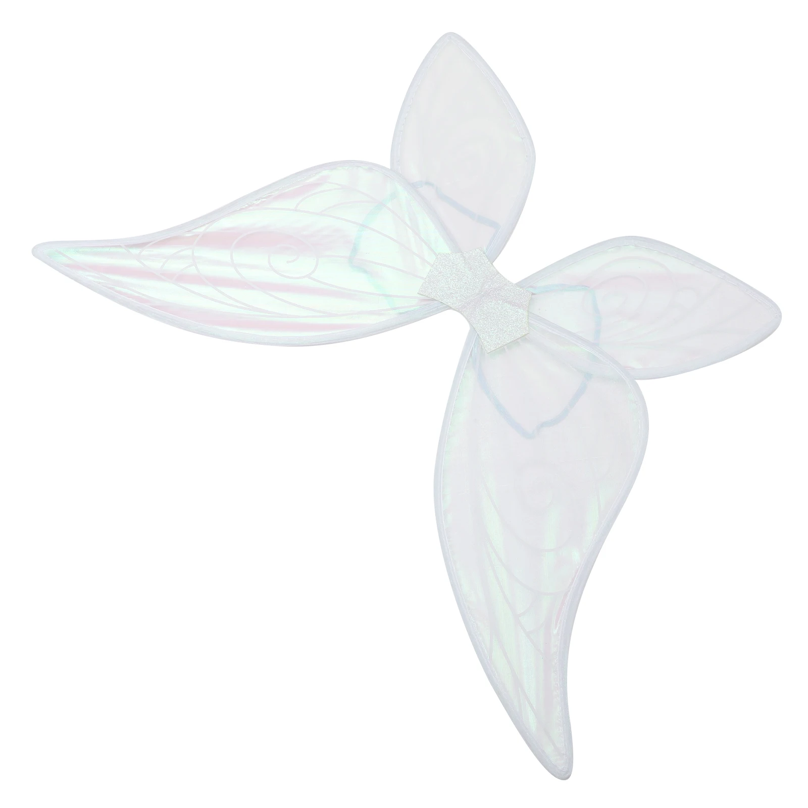 

Foldable Fairy Wings White Color Easy to Store Great for Photos Perfect Gift Costume Decorations Party Favors Prop Accessories