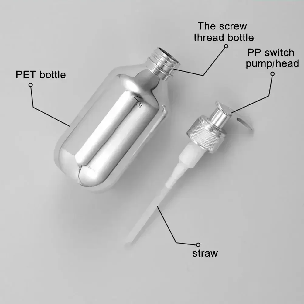 

1 X Pump Head Shampoo Bottle Shampoo Bottle 1pcs 300/500ml For Travel Large Capacity Lotion Bottle PP+PET Push