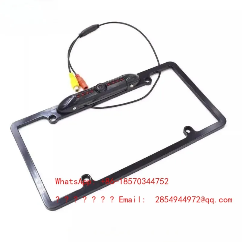 2026    with Night Vision Car Reversing Camera American License Plate Rearview Camera Frame