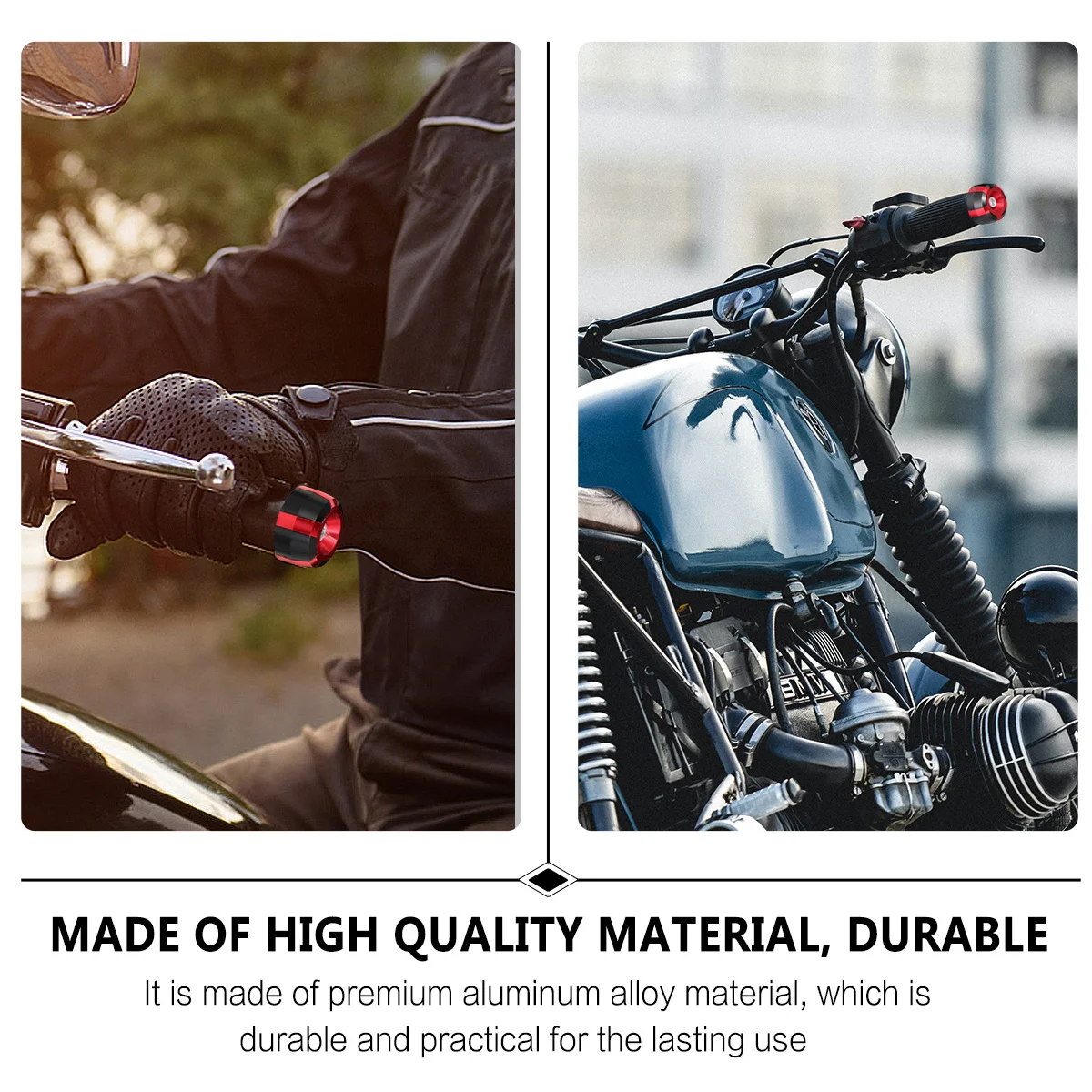 

2Pcs Motorcycle Handlebar Plug Aluminum Alloy Handle Refit End Caps for Durability Protection and Stylish Decoration Motorbike