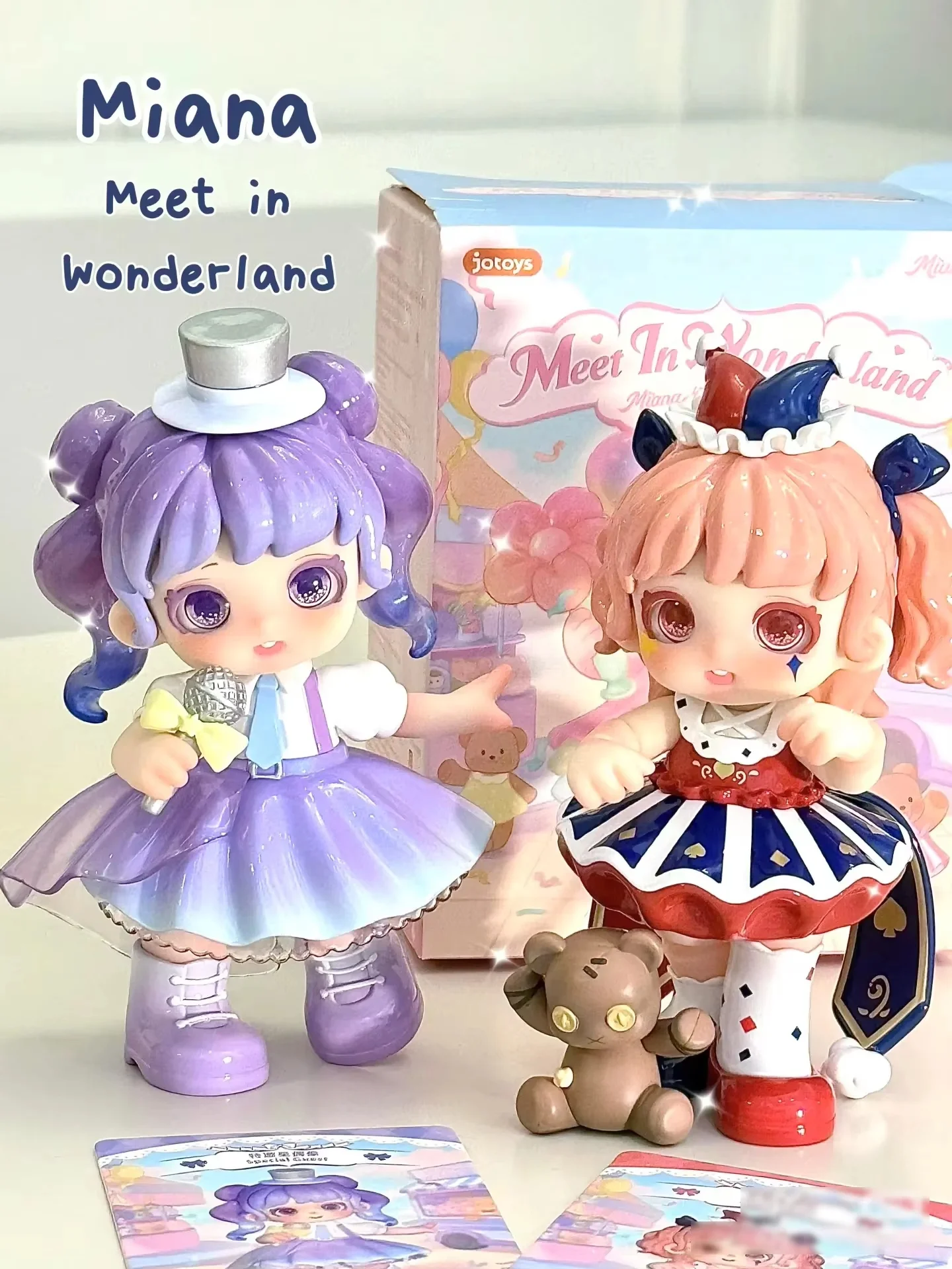 Blind Box Miana Meet In Wonderland Series Guess Bag Cute Action Figure Flower Encounter Fancy Clown Doll Toys Niespodzianka Prezent