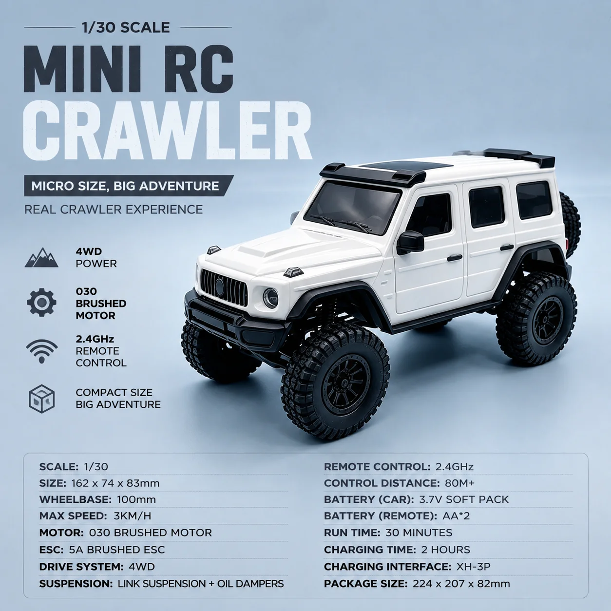 AX30 1:30 Mini RC Rock Crawler - Rc Hobby Grade Crawler recensie en prijs