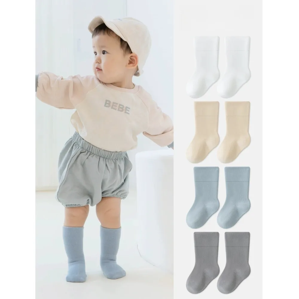 

0-5Years 5Pairs/lot Spring Autumn Baby Girls Boys Socks Cotton Soft Children's Socks Korean Style Socks For Girls Boys