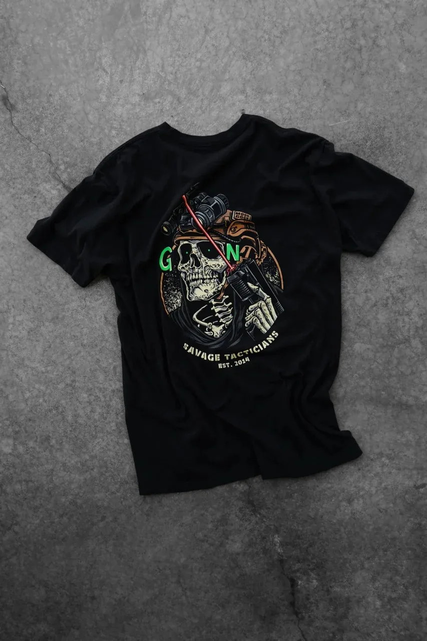 

2025 Goon – Savage Tacticians Футболка с рисунком унисекс для мужчин и женщин с летним рукавом, модная брендовая роскошная повседневная винтажная футболка в стиле ретро