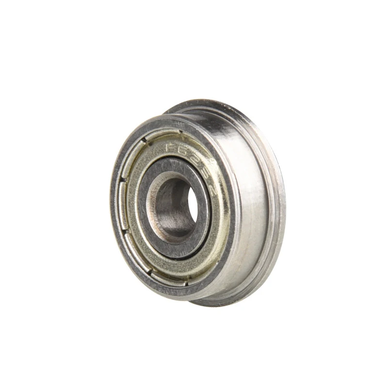 2Pcs F625ZZ Flange Bearing 5x16x5 mm Deep Groove Ball Bearing F625 Z ZZ Bearing steel