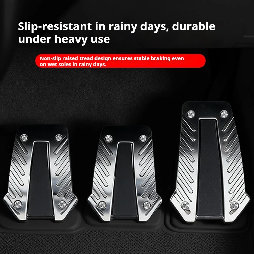 Non-slip Wear-resistant Car Brake Foot Pedal No Punching Required Car Accelerator Pedal for Vehicle Safety