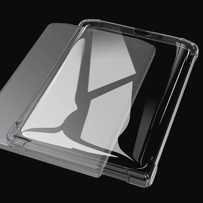 2Pcs For Funda PocketBook Verse Pro Color Case PB634K3 PB634 PB629 6" eBook Clear TPU Back Cover with 4 Shockproof Airbags