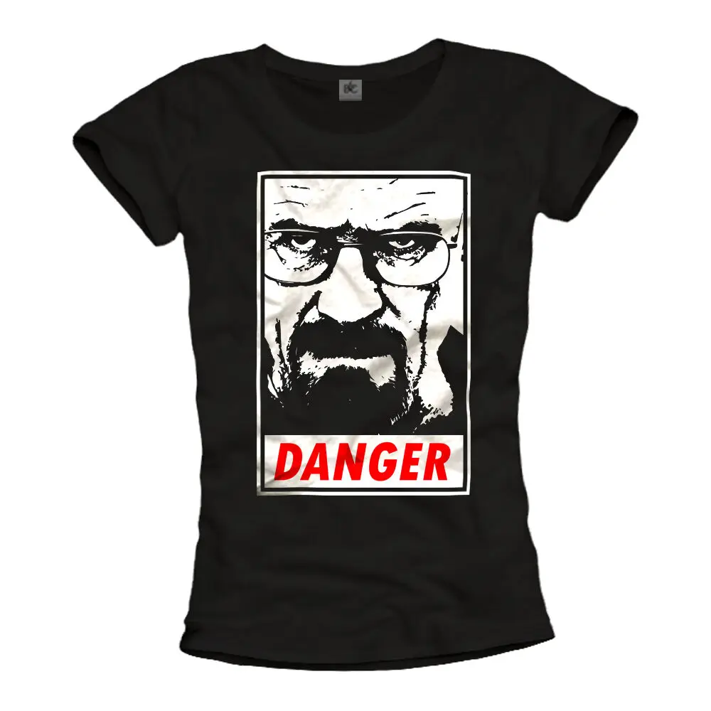 

BAD WALTER WHITE WOMENS T-SHIRT WHIT BREAKING HEISENBERG - TOP DANGER GIRL TEE