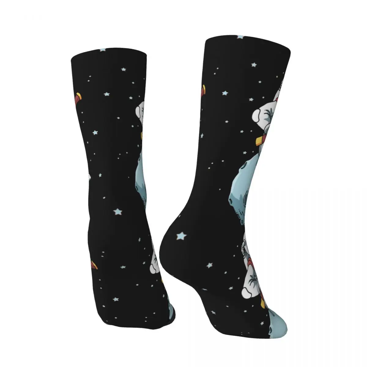 Vintage Bassoon Band Player Men's compression Socks Unisex Astronaut Street Style Pattern Printed Novelty Crew Sock