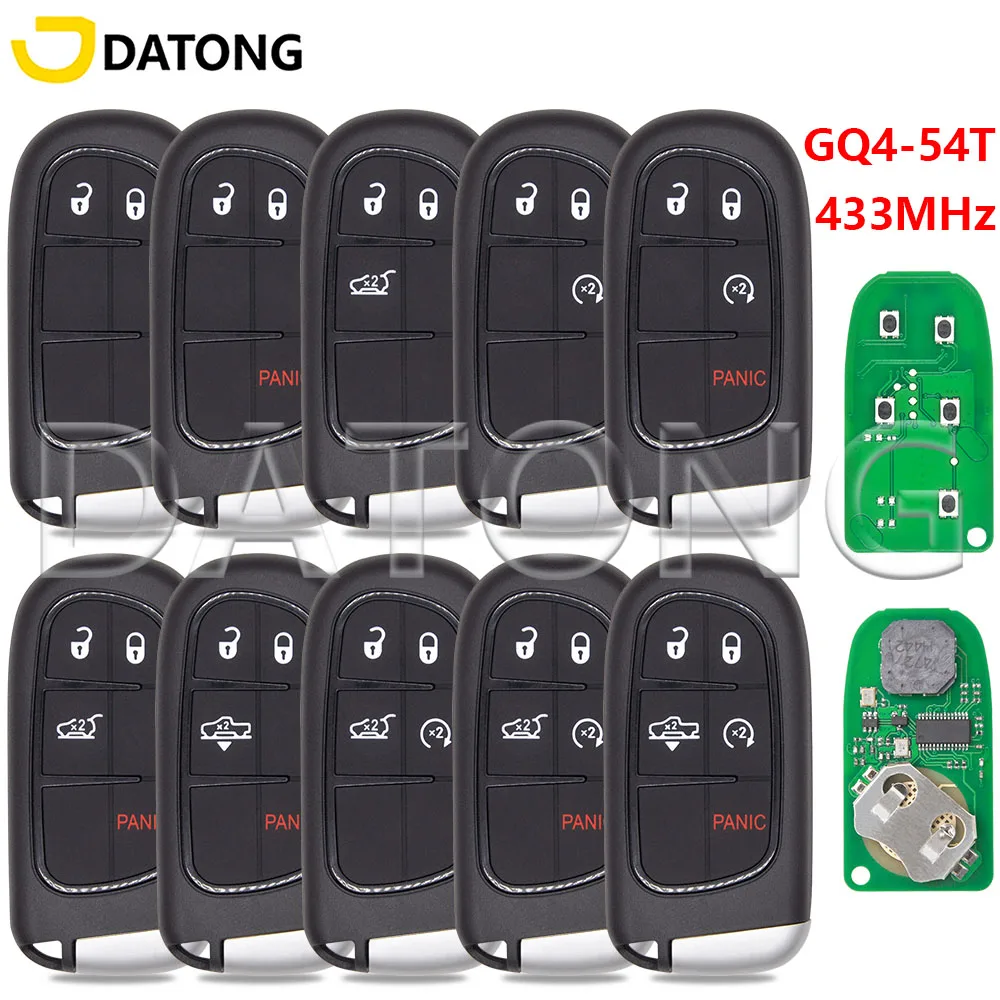 

Datong World 4A чип 433 МГц бесконтактный автомобильный пульт дистанционного управления GQ4-54T для Dodge RAM 1500 2500 3500 Jeep Cherockee 2014-2019