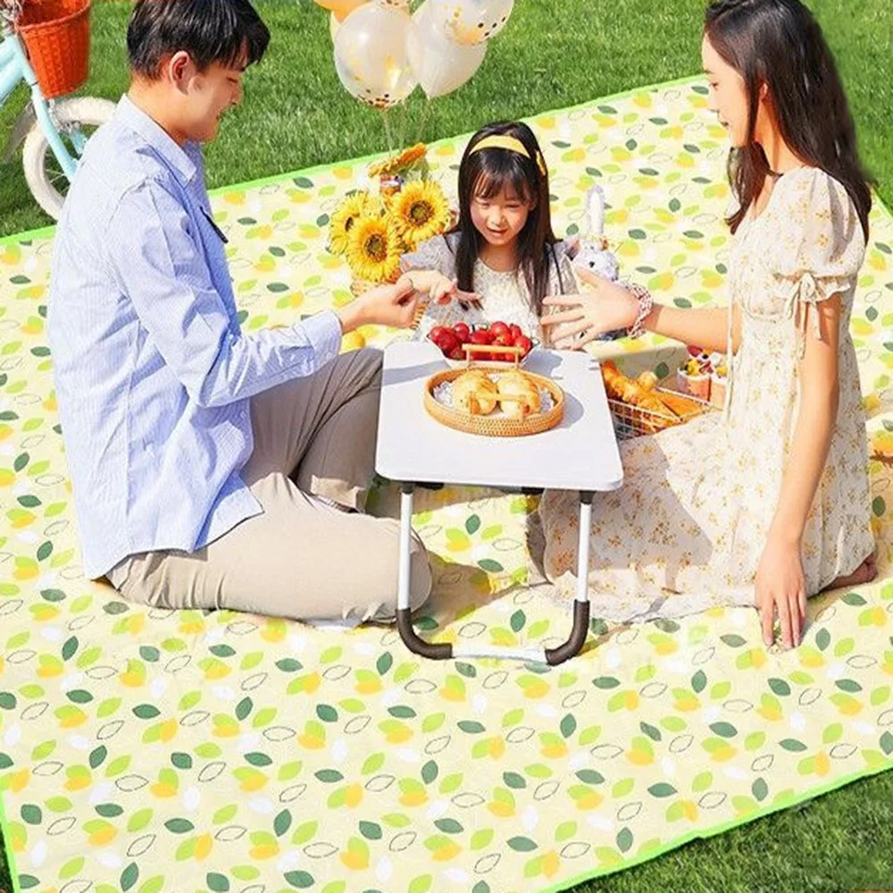 Faltbare Picknickmatte, feuchtigkeitsbeständiges Picknick-Set, tragbare Decke, Picknick-Schlafunterlage, wasserdichte Oxford-Tuch-Picknick-Campingdecke – Detail 2