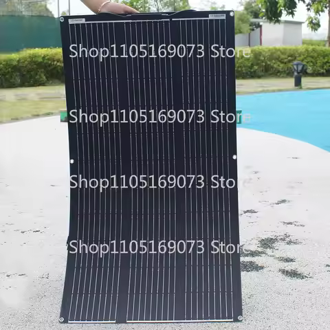 High Efficiency ETFE Flexible Solar Panel Monocrystalline 100W 200W 300W 400W Kit for 12V Battery Charger Off-Grid Power Camping