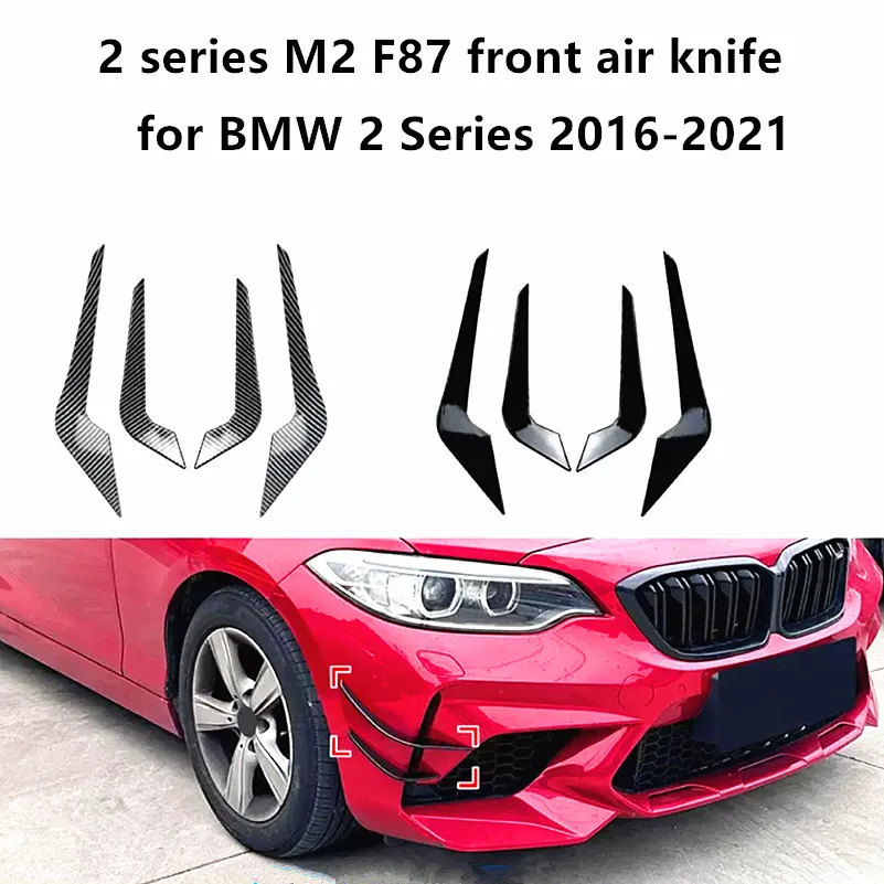 

front air outlet front air knife grille modification parts for BMW 2 Series F87 M2 from 2016 to 2021