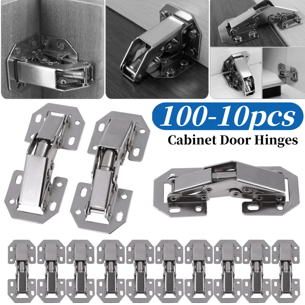 

10 шт., петли для мебельного ящика, не требующие слота, петли для фурнитуры шкафа, холоднокатаные для оконного шкафа, кухонных дверей, инструменты для ремонта