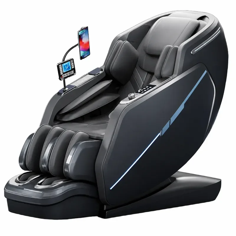 Luxury Electric Full Body Massage Chair with SL Guide Rail Zero Gravity Space Capsule Design for Home Use Multifunctional