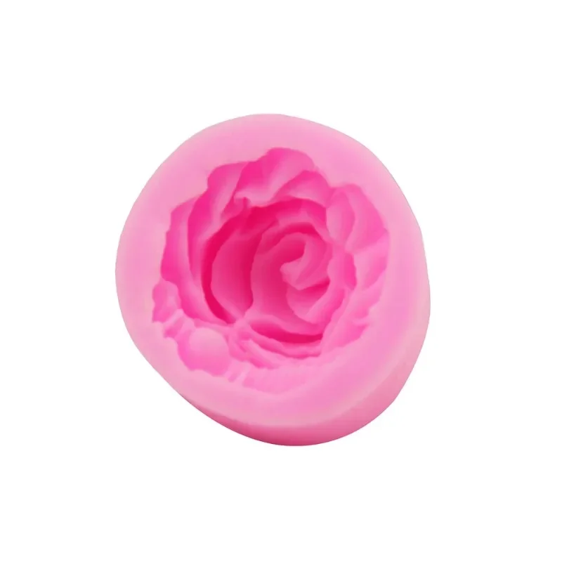 DIY 3D Flower Bloom Rose Shape Silicone Fondant Soap 3D Cake Mold Cupcake Jelly Candy Chocolate Decoration Baking Tool Moulds