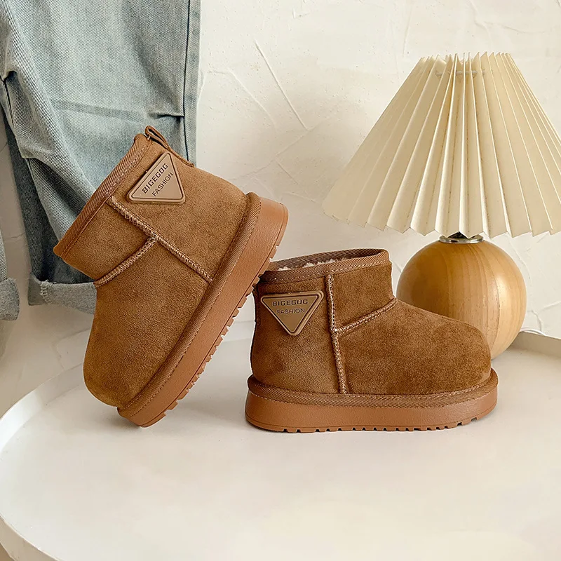 

Модные детские зимние ботинки больших размеров, осень 2022, новинка, ботильоны для девочек, удобные ботинки для мальчиков на толстой подошве, Zapatos De Mujer