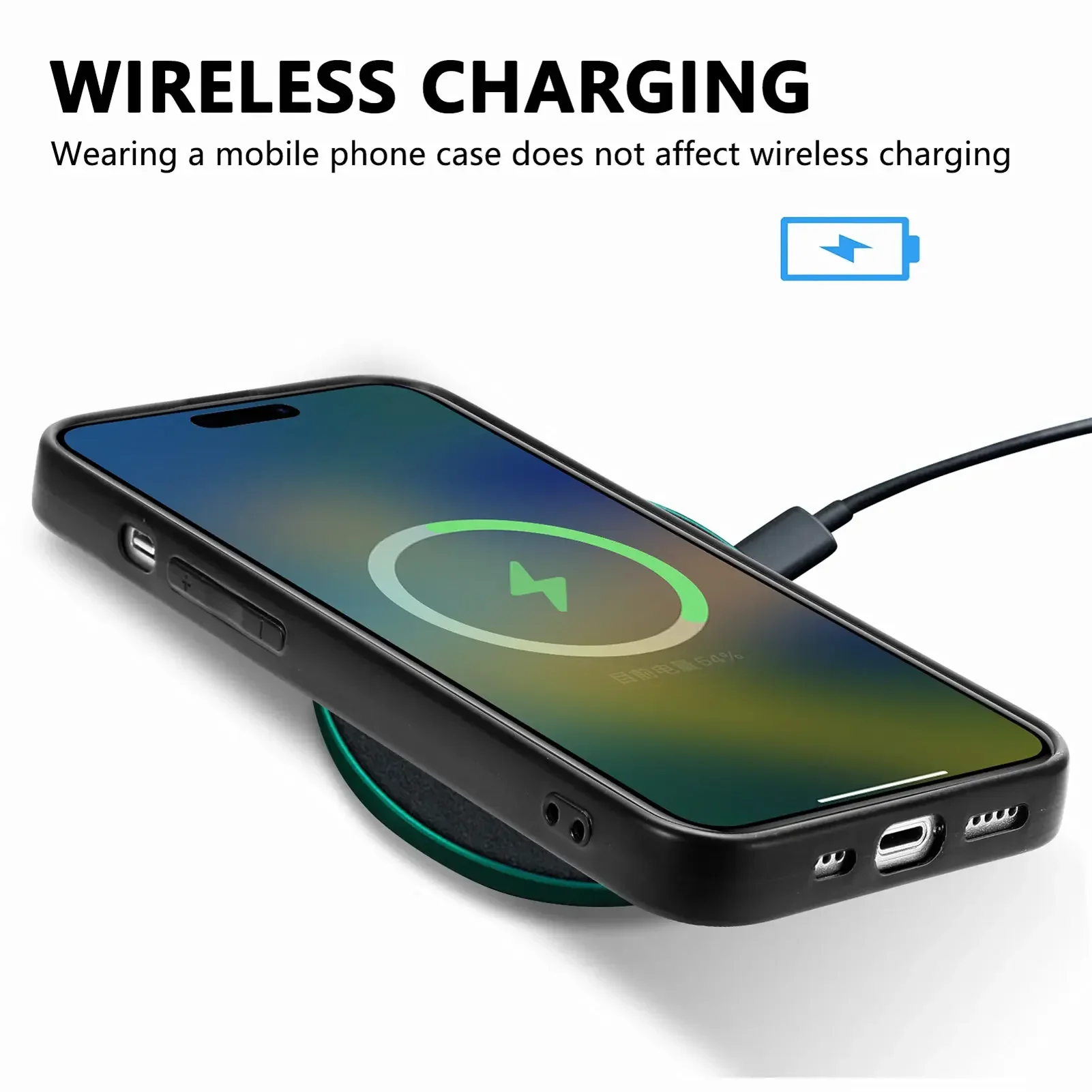 For Magsafe Magnetic Wireless Charging Case For iPhone 15 14 13 12 Mini 11 Pro XS Max XR X 8 Plus SE 2022 2020 Pu Trim TPU Cover