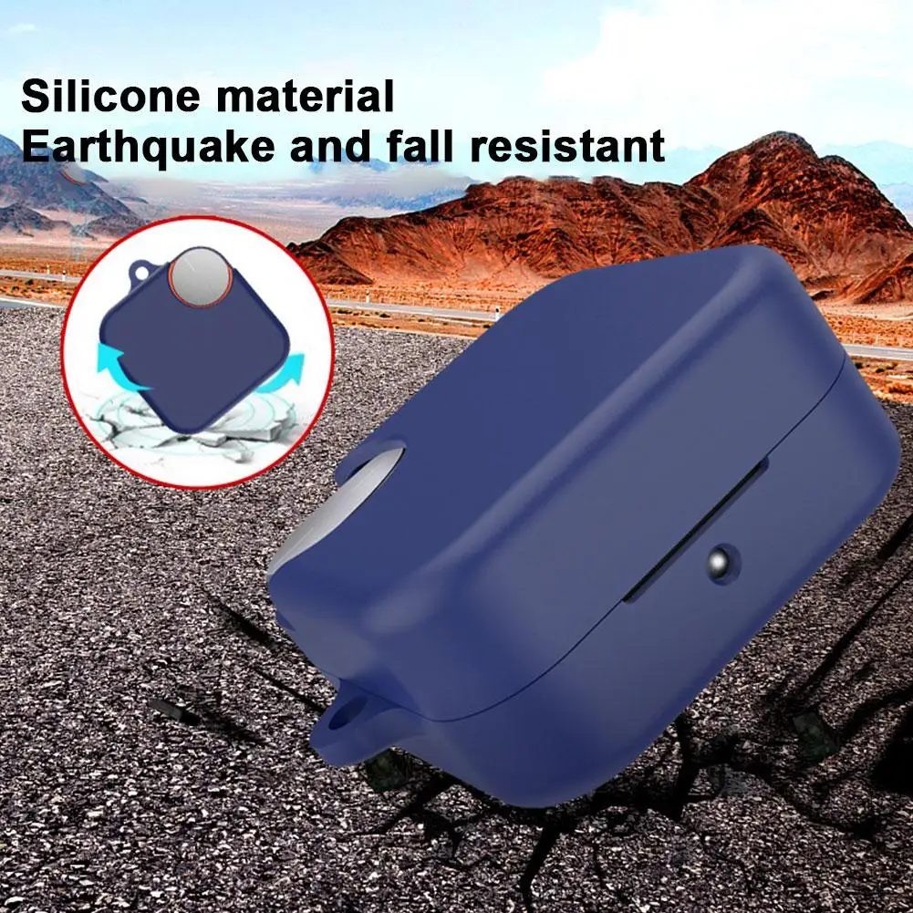 Cuffie in silicone Custodia di ricarica Cover per il CMF BudsPro 2 Guscio protettivo per tutto il corpo Custodia protettiva in pelle con cordino H6A0