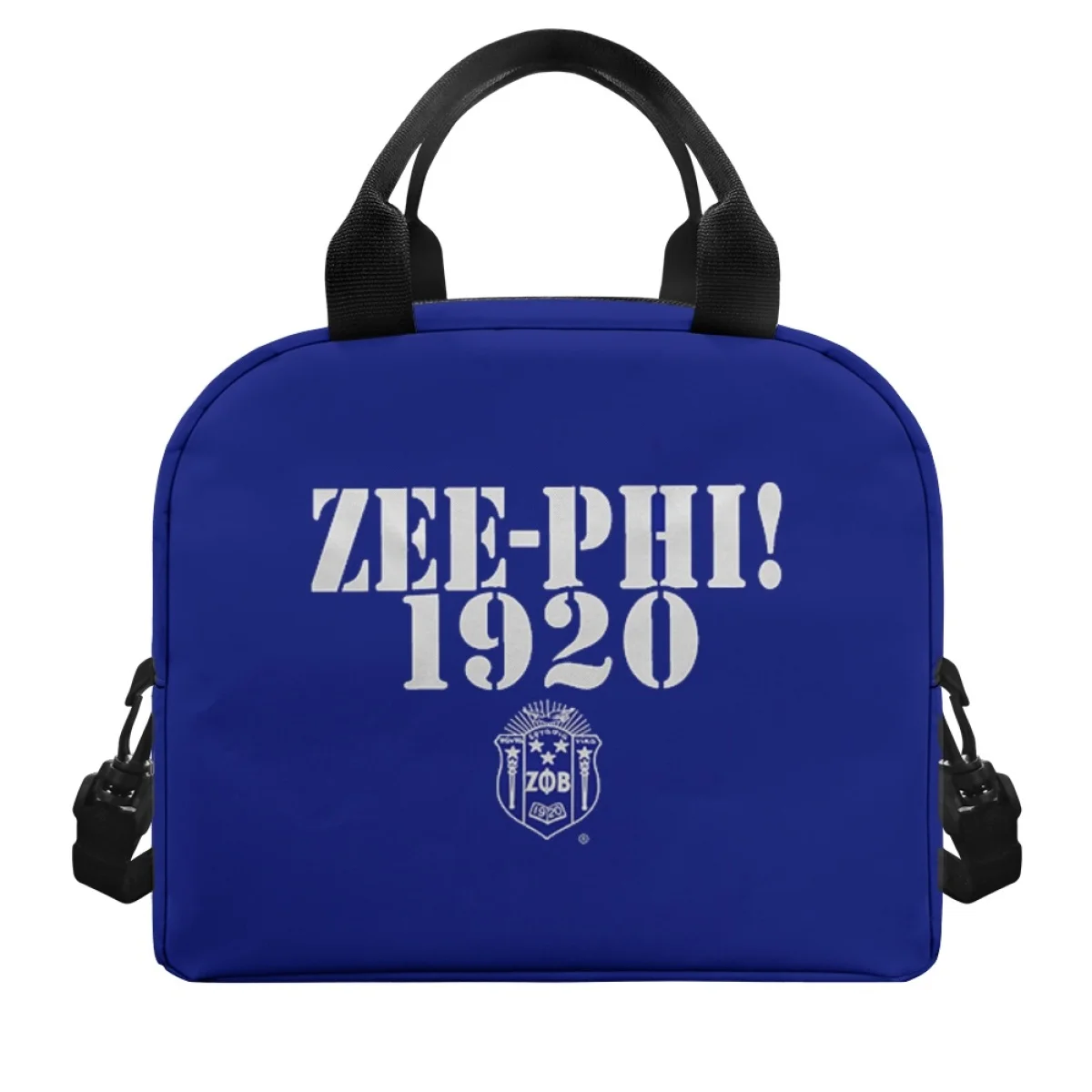 FORUDESIGNS Zeta Phi Beta Lunch Bags Multi-Pockets Thermal Lunch Box Lightweight Simple Lunchbag Large Capacity Marmita