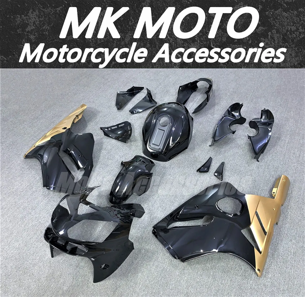 

Motorcycle Fairings Kit Fit Bodywork For Zx-12r 2002 2003 2004 2005 Ninja Set High Quality Abs Glod Black New