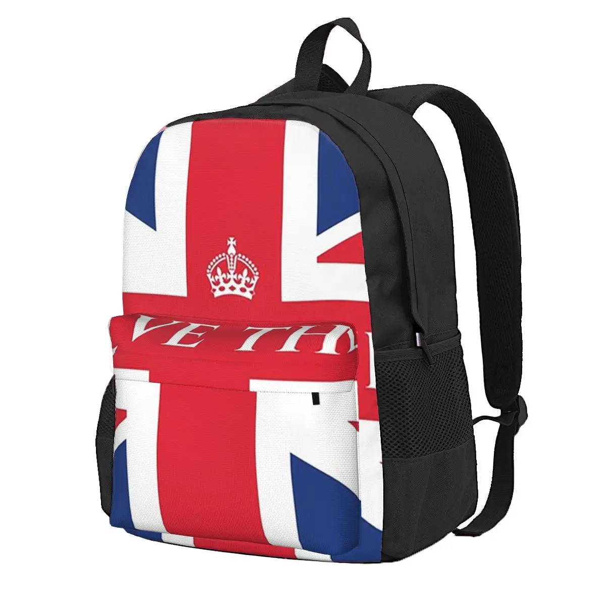 

Union Jack Flag Of The UK United Kingdom British Student Backpack School Bag for Boys Girls Fashion Bookbag Shoulder Bags