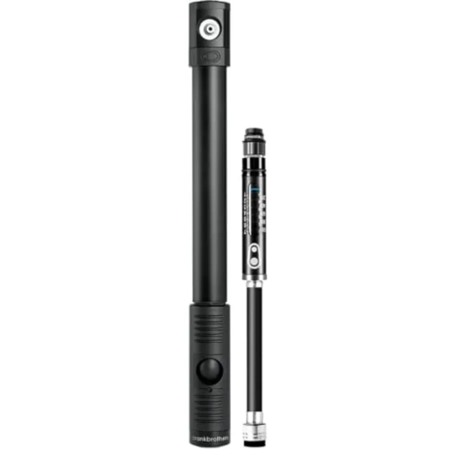 

Klic Hand Pump w/Gauge - High Volume/High Pressure, Co2, Portable, Lightweight Bike Hand Pump for Presta and Schrader Valve