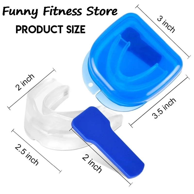 Gum Shield Sports Fitness Teeth Protector Mouth Guard Piece With Box Boxing Mouthguard Kids Adults Sleep Grinding Tooth Stopper