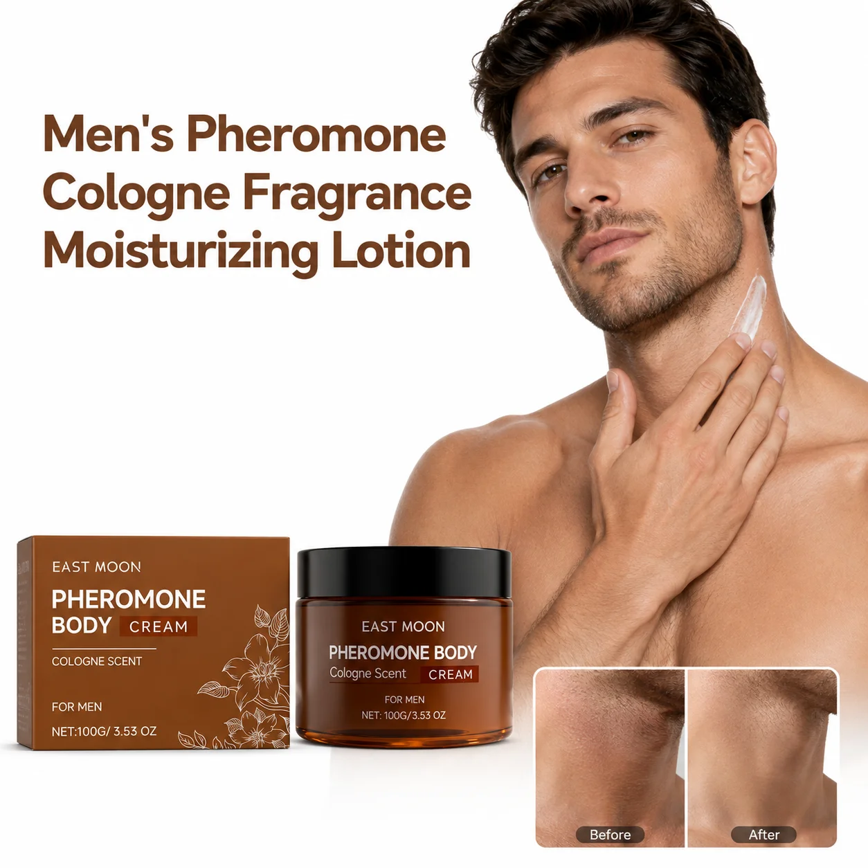 Mens Cologne Scented Body Lotion Deep Moisturizing Quick Absorbing Non Greasy Skin Care Dry Rough Skin Long Lasting Fragrance