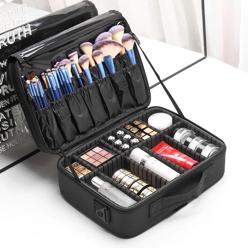 

New Upgrade Large Capacity Cosmetic Bag Hot-selling Professinal Women Travel Makeup Case