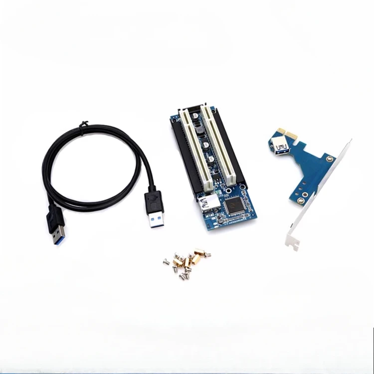 

К двумя слотами PCI Карта адаптера PCI-e TO PCI, поддерживающей карты захвата Золотая налоговая карта Звуковая карта