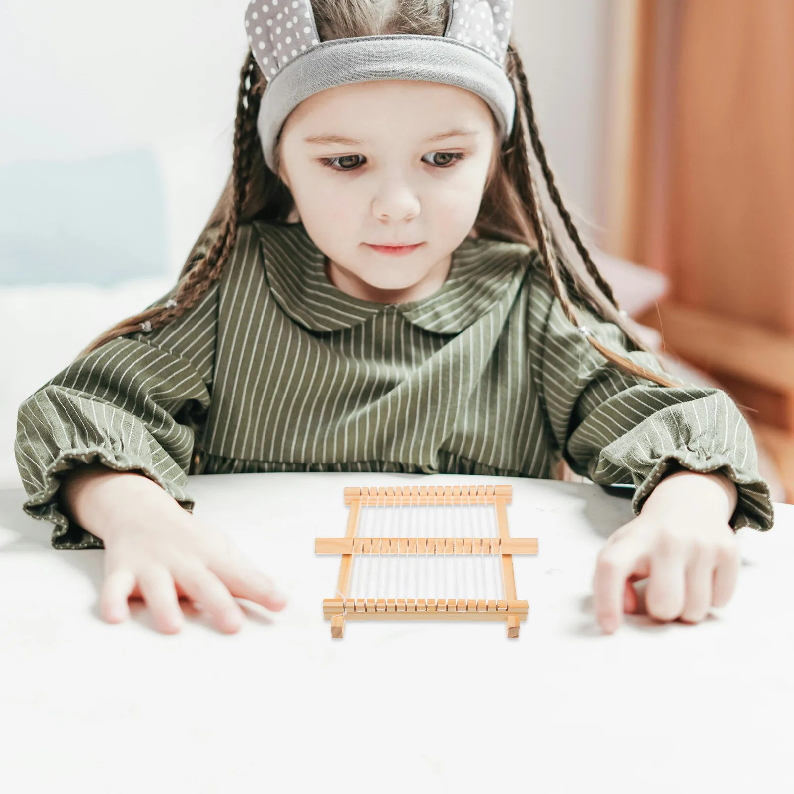 

Набор из 3 деревянных ткацких станков для детей: Простой в использовании набор для вязания и рукоделия своими руками для раннего развития детей