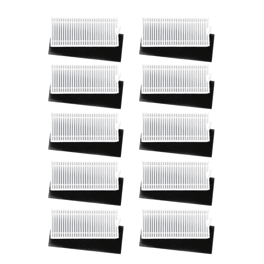 Side Brush*16/ Hepa Filter*10/Mop Cloth*8 Robot Vacuum Replacement 9/11pcs Accessories Kits for Tikom G8000/ G8000Pro