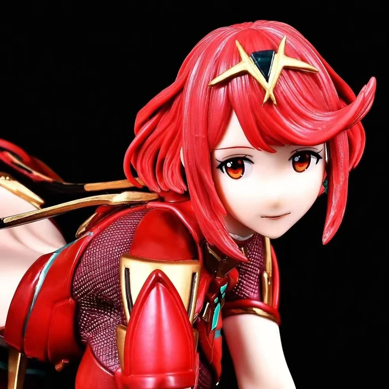 Xenoblade Chronicles Anime Figure Xenoblade 2 Pyra Figurine Homura Figure Pvc Gk Statue Model Doll Collection Room Desk Toy Gift