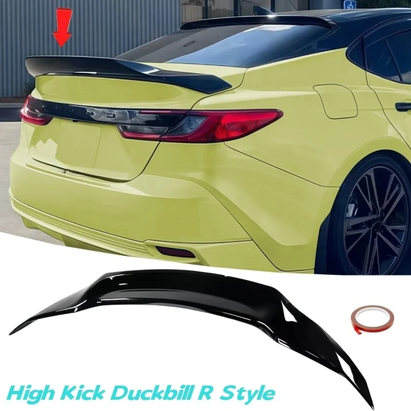 

Car Rear Trunk Lid Lip Body Kit Spoiler Wings For Toyota Camry LE XLE SE XSE 2025 R Style Glossy Black Highkick Trunk Spoiler