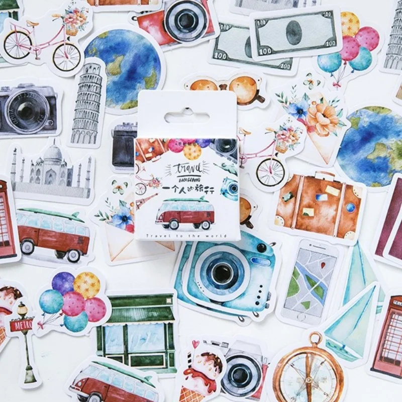 46 stuks Graffiti Reisstickers DIY Cadeaus Scrapbook Notebook Stickers Mobiele Telefoon Decoratie Stickers
