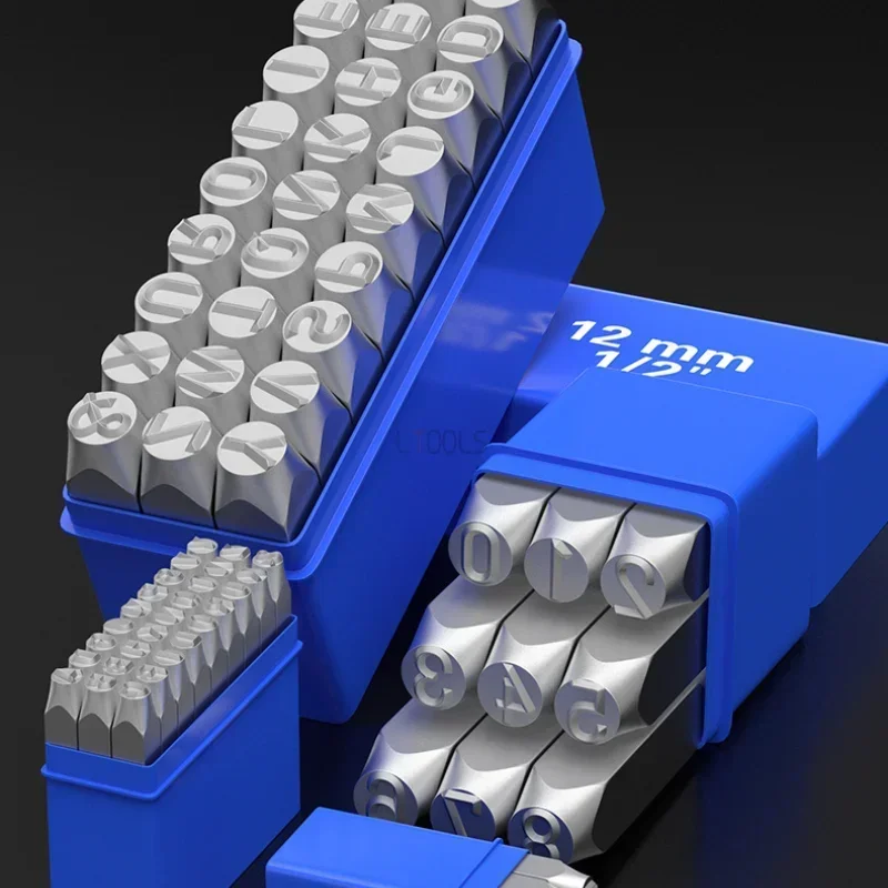 

3-12 мм цифры и буквы, стальные бриллиантовые штампы, цифры, алфавиты, печатные инструменты, тиснение, штамп для кожи, стальной перфоратор