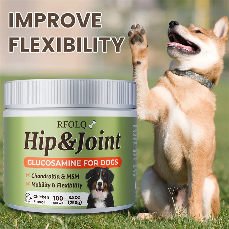 

Hip & Joint Chews - Enhance Joint Flexibility, Maintain Bone and Joint Health, and Relieve Discomfort