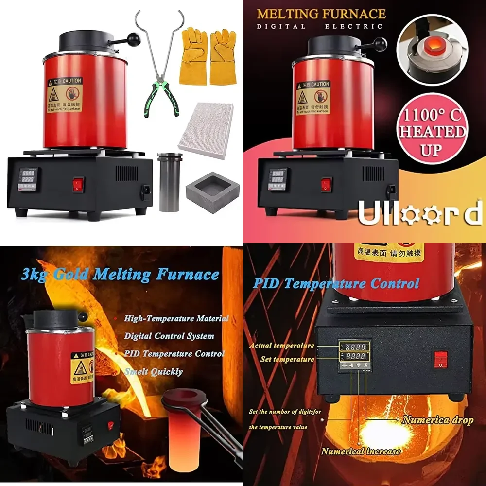 

3KG Gold Melting Furnace 1400W Digital Melting Furnace Is To Melt Scrap Silver Gold Copper Aluminum Refining Casti