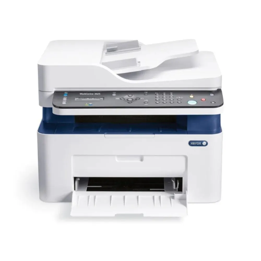 Xerox 3025NI Wifi multifunctional laser printer, print scan copy fax, monthly, 15,000 pages, home and office printer white color